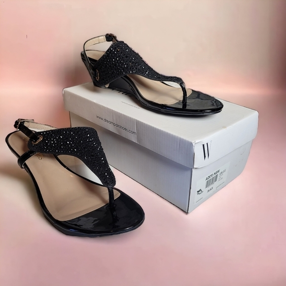 Dream Pairs Shoes - Dream Pair Black Sandles Sz 11 Black Ankle Strap